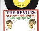 BEATLES CHRISTMAS PICTURE SLEEVE with 45  - THANK YOU GIRL - HEAR  1964 VEE JAY