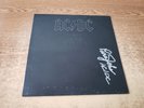 BRIAN JOHNSON AUTOGRAPHED 1980s VG+ AC/DC BACK IN BLACK COVER ONLY NO LP33
