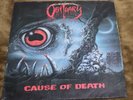 LP OBITUARY Cause Of Death 1990 First Pressing Insert  Details: