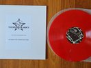 SISTERS OF MERCY RARE TRANSPARANT RED BASED GOLD & PURPLE SPLATTER  ROME 1985