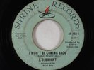 Northern Soul 45 - J.D. Bryant - I Won't Be Coming Back - Shrine