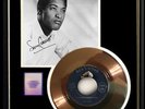 SAM COOKE A CHANGE IS GONNA COME GOLD RECORD PRITNED SIGNED AUTOGRAPH RARE
