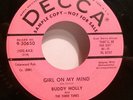 BUDDY HOLLY and THE THREE TUNES  Girl On My Mind/ Ting-A-Ling '58 Decca pro NICE