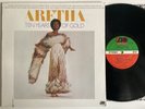ARETHA FRANKLIN Ten years of gold BEST OF VINYL LP 1976 U.S rock steady FUNK (J