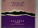 Level 42 - Fat Boys - Lessons in Love Wipeout RARE PROMO BRAZIL VINYL - 2801-224