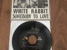 SCARCE JEFFERSON AIRPLANE 45 + RARE RCA PICTURE SLEEVE WHITE RABBIT 1967 BEAUTY