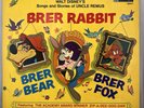 1970 Brer Rabbit Walt Disney Songs and Stories of Uncle Remus Childrens LP Book