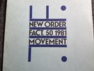 New Order Movement 1981 Record FACT50 12 Inch Vinyl A5 B5