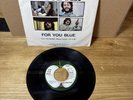 The Beatles Apple Records 2832 The Long & Winding Road / For You Blue 45LP