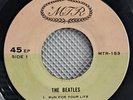 THE BEATLES /RUN FOR YOUR LIFE /SLOW DOWN / THAILAND EP 45 THAI