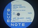 VERY RARE  Art Blakey/Sabu Message From Kenya Blue Note 1626 E/E+