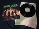 Overkill Feel the Fire 1985 Vinyl Record, Silver Megaforce
