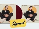 Signed Rob Thomas All Night Days Red Wine Vinyl W/ Autographed 11 by 11 insert