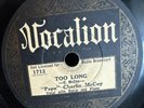 PAPA CHARLIE MCCOY VOCALION 1712 BLUES V/V- 78 rpm *HEAR* 1/4” CRACK
