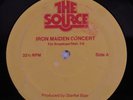 IRON MAIDEN In Concert THE SOURCE 2XLP f