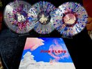 PINK FLOYD OAKLAND COLISEUM 1977 3LP SET CLEAR SPLATTER VINYL.