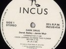 Dart Drug Derek Bailey vinyl LP album record UK INCUS41 INCUS