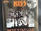Kiss Shout It Out Loud 7” Single Color  Vinyl KISSONLINE Limited 45 Anniversary