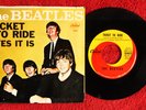 THE BEATLES   TICKET TO RIDE    1965 45 & PICTURE SLEEVE    EIGHT ARMS ON LABEL