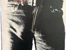 The Rolling Stones Sticky Fingers Vinyl LP 1974 COC 39105 with Real Zipper Cover