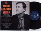 MOSE ALLISON Sings PRESTIGE LP mono autographed h