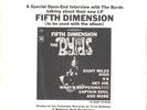 THE BYRDS-RARE PROMO ONLY PICTURE SLEEVE+45-(OPEN-END INTERVIEW/5th DIMENSION)PS