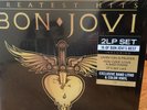 BON JOVI - GREATEST HITS 2LP Set With Band Litho And Color Vinyl