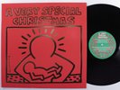 VERY SPECIAL CHRISTMAS Various Artists A&M LP VG+ embossed keith haring cover i