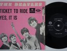 BEATLES Ticket To Ride / Yes It Is *FIRST ISSUE* RARE Denmark 45 danish HEAR