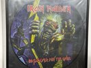 Iron Maiden-no Prayer For The Dyng Picture Disc + Cornice Con Vetro Per Vinile