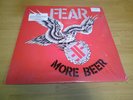 FEAR LP MORE BEER Restless 1985 SHRINK HYPE STICKER + INSERT LEE VING PUNK GERMS