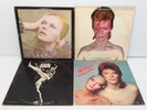 4 Vintage DAVID BOWIE Vinyl Record LPs Aladdin Sane Hunky Dory Pinups Man Who VG