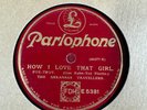 78Rpm, Jazz, Arkansas Travellers 'How I Love That Girl' Parlophone Nichols