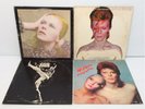 4 Vintage DAVID BOWIE Vinyl Record LPs Aladdin Sane Hunky Dory Pinups Man Who VG