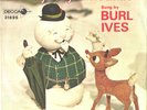 BURL IVES-PICTURE SLEEVE + 45-(A HOLLY JOLLY CHRISTMAS)--PS--PIC-SLV