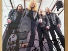 Megadeth 'Ghostly' Red & Blue Vinyl LP & Signed Art Card  Autographed Photo