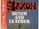 SAXON DENIM AND LEATHER CARRERE P11113G Japan OBI VINYL LP