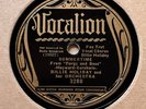 BILLIE HOLIDAY & HER ORCH 'SUMMERTIME/ BILLIE'S BLUES' VOCALION 78, 1st ISSUE