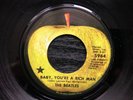 Beatles ALL YOU NEED IS LOVE 1971 Apple BLACK STAR LA single VG++