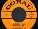 JOHNNY BURNETTE TRIO: lonesome train / i just found out CORAL 7