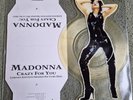 MADONNA - CRAZY FOR YOU RARE SHAPED PICTURE DISC SINGLE WITH PLINTH (1991)