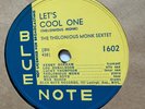 The Thelonious Monk Sextet Blue Note 1602 78 RPM EXC-NM