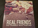 Real Friends Put Yourself Back Together LP Clear Blue Splatter 1st Pressing 2013