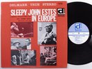SLEEPY JOHN ESTES In Europe DELMARK LP VG+ q
