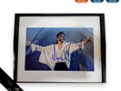 Michael Jackson Autographed Photo 20x25cm UV Frame Color Signed