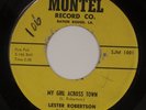 LESTER ROBERTSON: My Girl Across Town US Montel Louisiana R&B ’58 Orig 45 HEAR