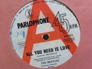 The Beatles - All You Need is Love (Parlophone A8263) A-LABEL Aussie 45