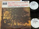 2 x Single Sided TEST PRESS *BRAHMS - SYMPHONY No. 3  *Columbia 1st UK  *GIULINI