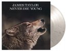 James Taylor Never Die Young Numbered White Black Marble Vinyl LP MOV Sealed