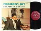Art Pepper Quartet - Modern Art LP - Score - SLP 4030 Mono